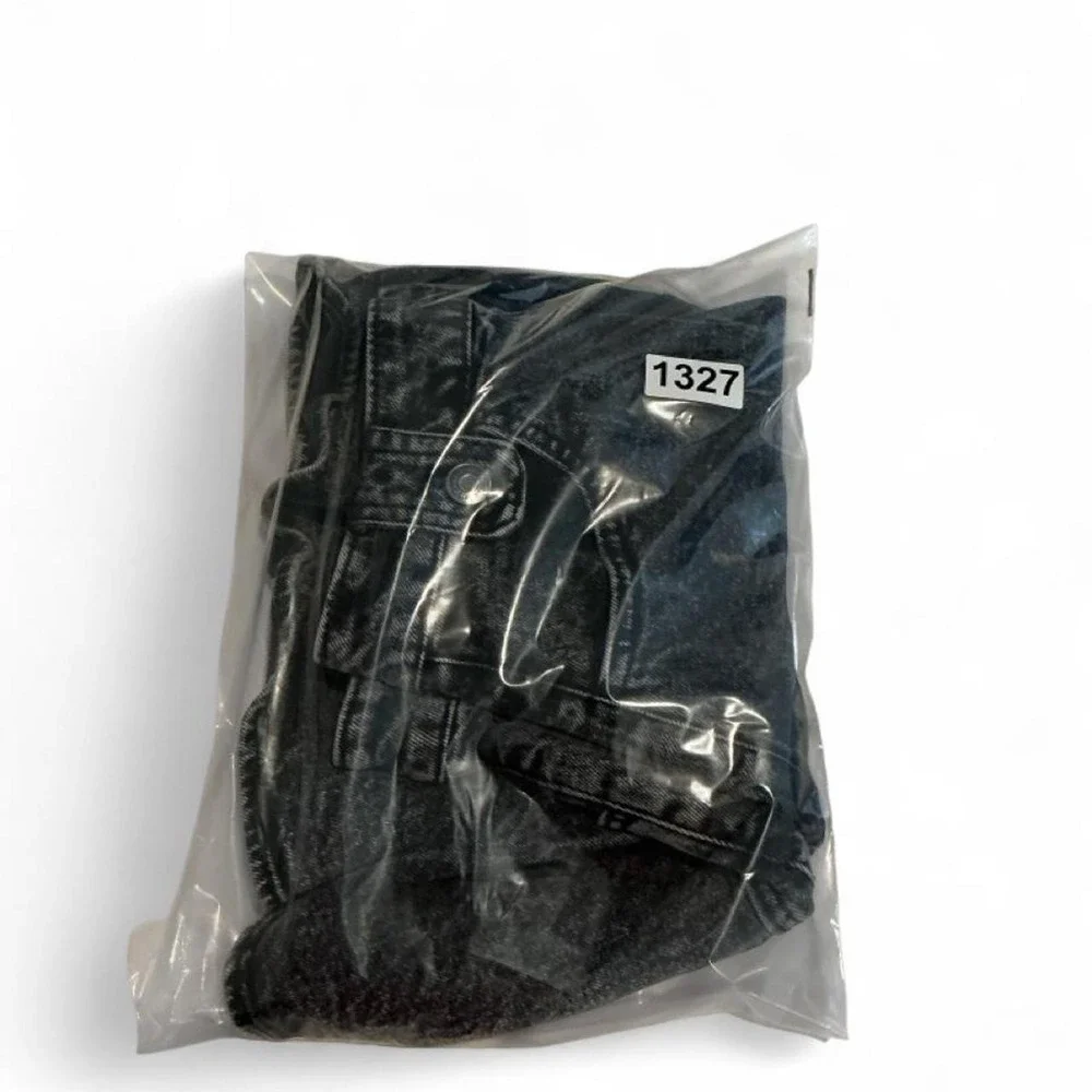 Wild Fable Mini Skirt Womens 2 Black Excellent Acid Wash Pleated Y2K Denim Skirt